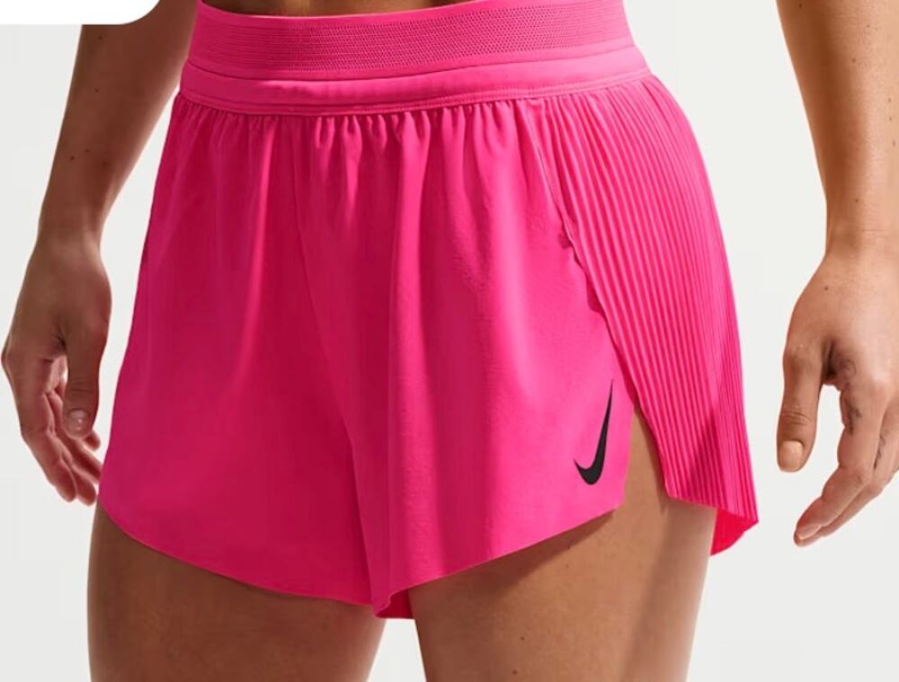 Nike AeroSwift Women's Dri-FIT ADV Mid-Rise 3" Brief-Lined Running Shorts Pink M